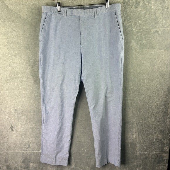 J.CREW Other - J.Crew Bowery Classic Chino Pants Men's 36x30 Blue Cotton Flat Front Casual